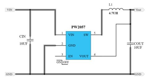 3.3V降压1.2V高效率大电流电源芯片